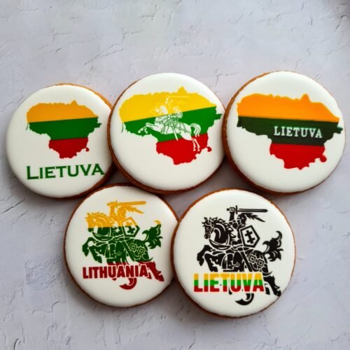 Dekoruotas meduolinis sausainis "Lietuva"