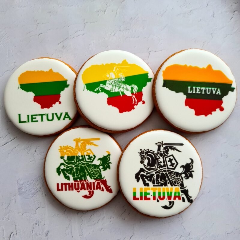 Dekoruotas meduolinis sausainis "Lietuva"