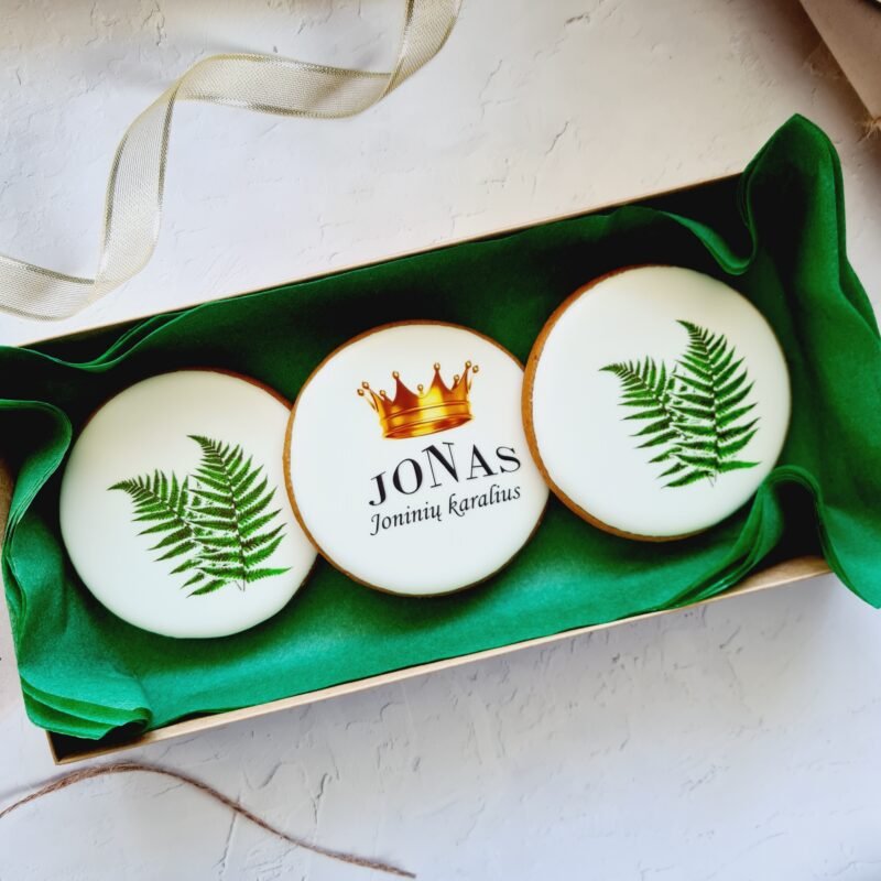 Dekoruoti meduoliniai sausainiai "Joninės"