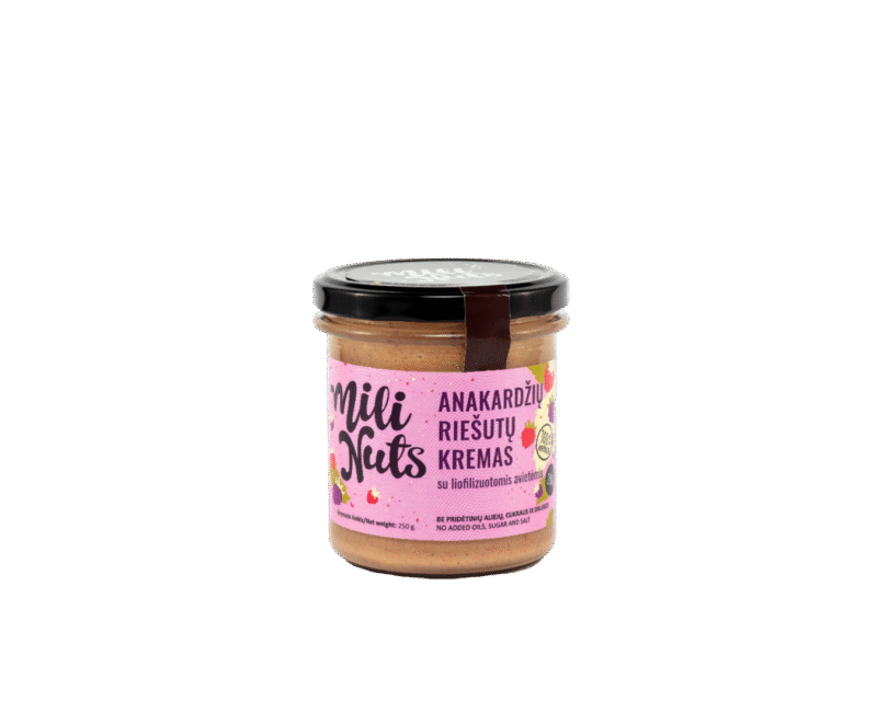 Riešutų kremas „Avietėlė”, 250 g