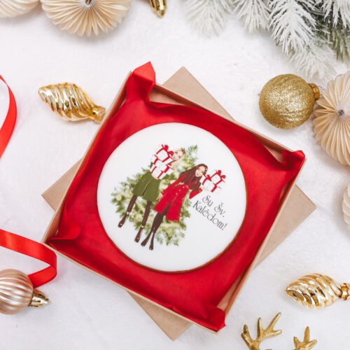 Dekoruotas meduolinis sausainis „Kalėdos” K2