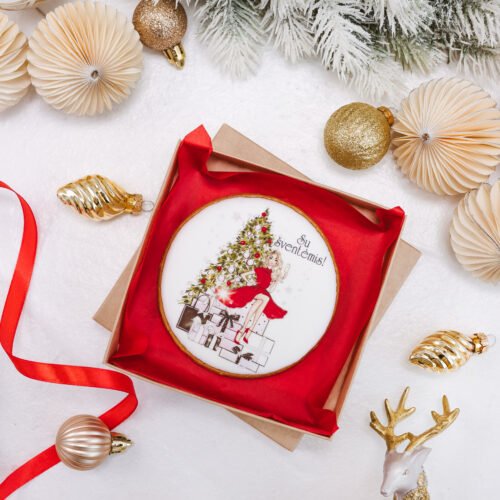 Dekoruotas meduolinis sausainis „Kalėdos” K3