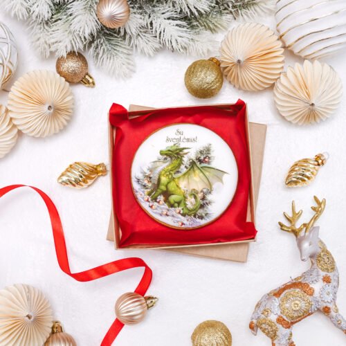 Dekoruotas meduolinis sausainis „Kalėdos” K12