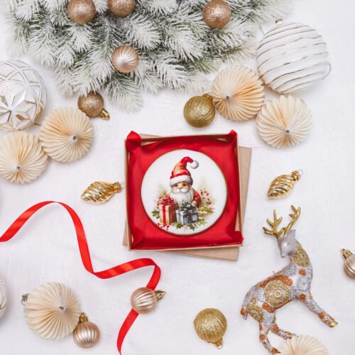 Dekoruotas meduolinis sausainis „Kalėdos” K14