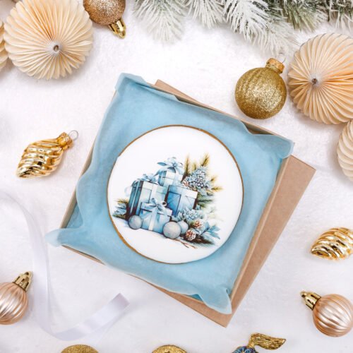 Dekoruotas meduolinis sausainis „Kalėdos” K23