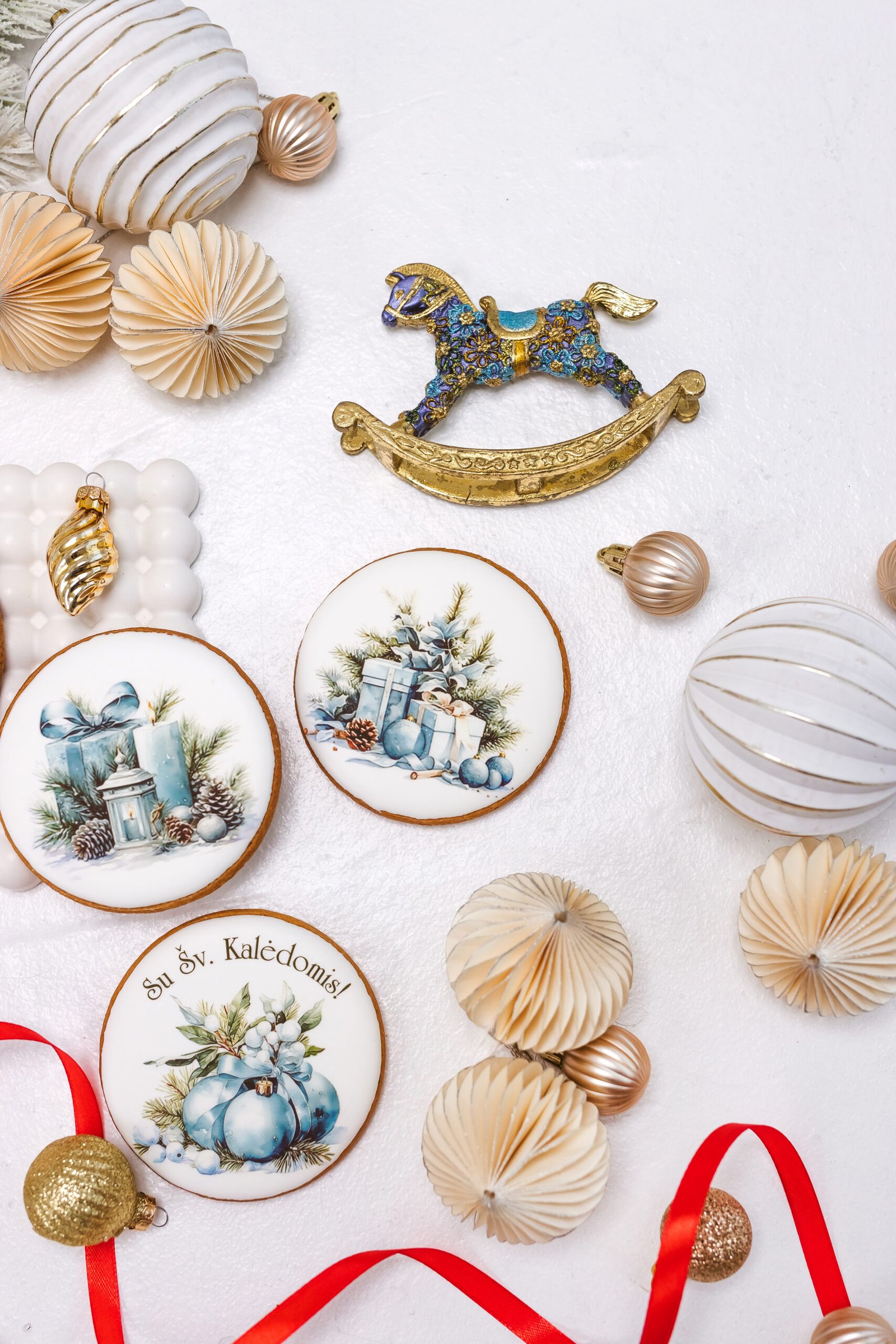 Dekoruotas meduolinis sausainis „Kalėdos” K47, 1vnt. - Image 2