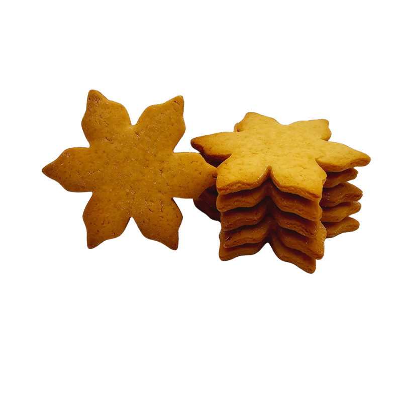 Nedekoruotų sausainių rinkinys "Snaigės", 6 vnt. - Image 2