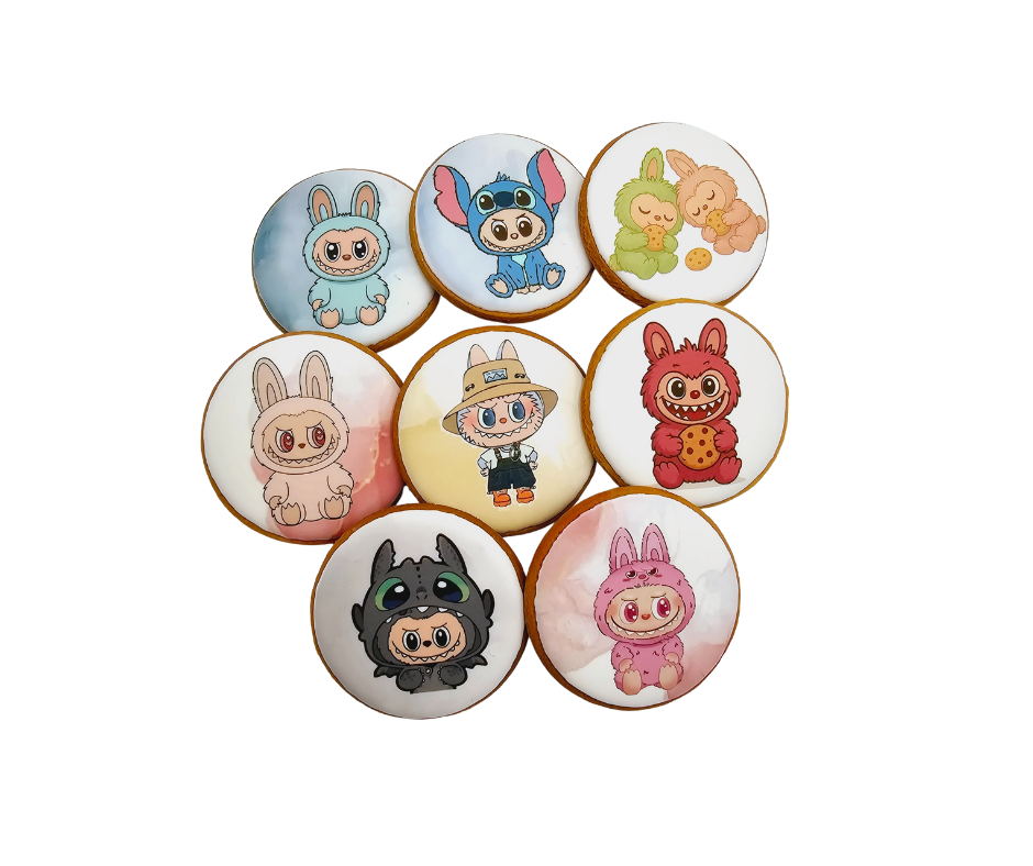 Dekoruoti meduoliniai sausainiai "Labubu"