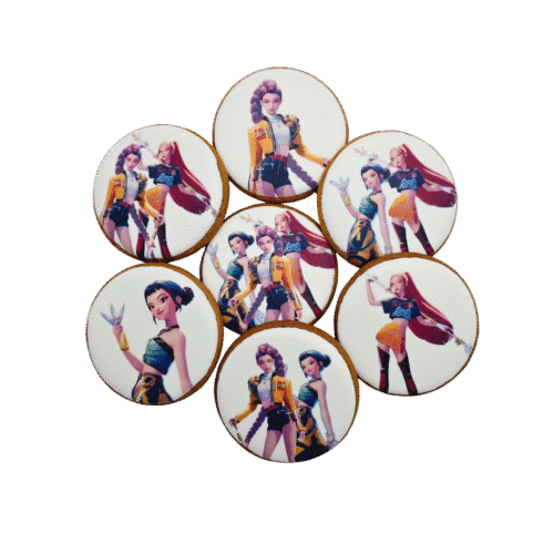 Dekoruoti meduoliniai sausainiai „Huntrix”