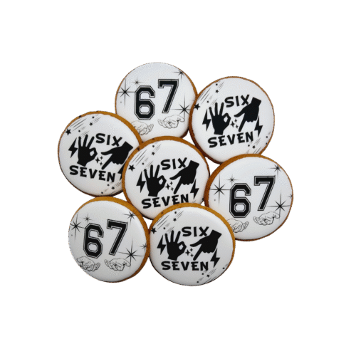 Dekoruoti meduoliniai sausainiai „Six - Seven”