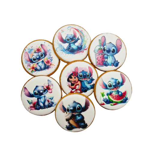 Dekoruoti meduoliniai sausainiai „Stich”