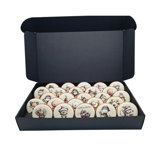 Dekoruoti meduoliniai sausainiai „Kalėdos” K53, 25vnt.