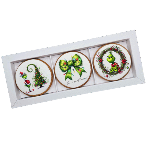 Dekoruotų meduolinių sausainių rinkinys „Kalėdos” K85, 3vnt.