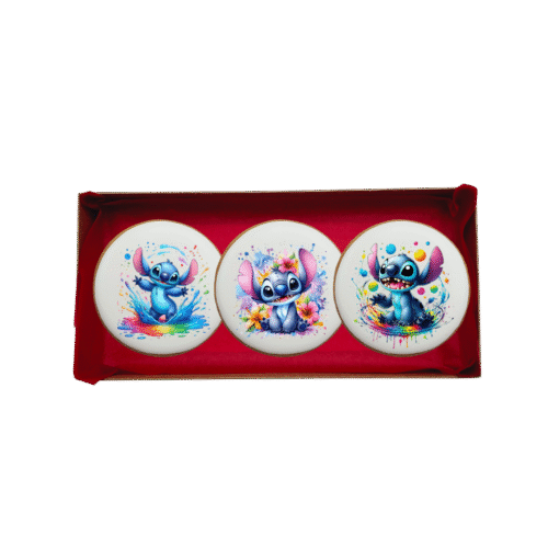 Dekoruoti meduoliniai sausainiai „Stich”