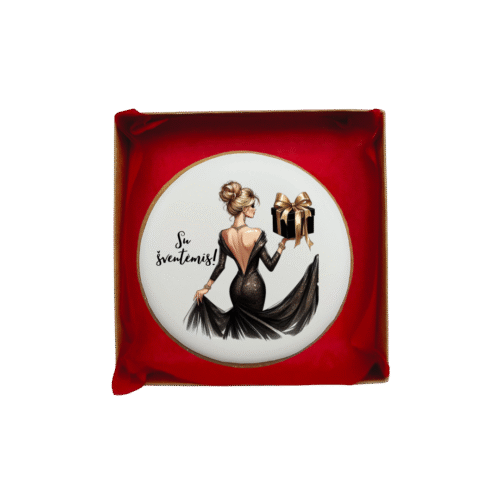 Dekoruotas meduolinis sausainis „Kalėdos” K73, 1vnt.