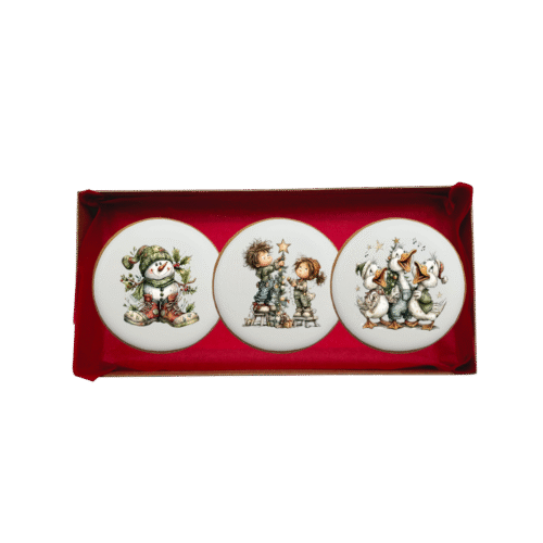 Dekoruotų meduolinių sausainių rinkinys „Kalėdos” K71, 3vnt.