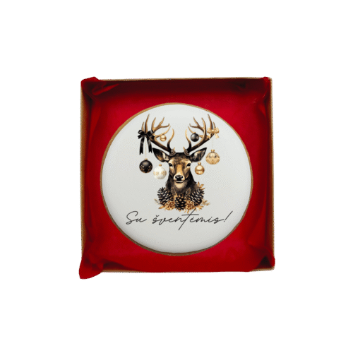 Dekoruotas meduolinis sausainis „Kalėdos” K54, 1vnt.