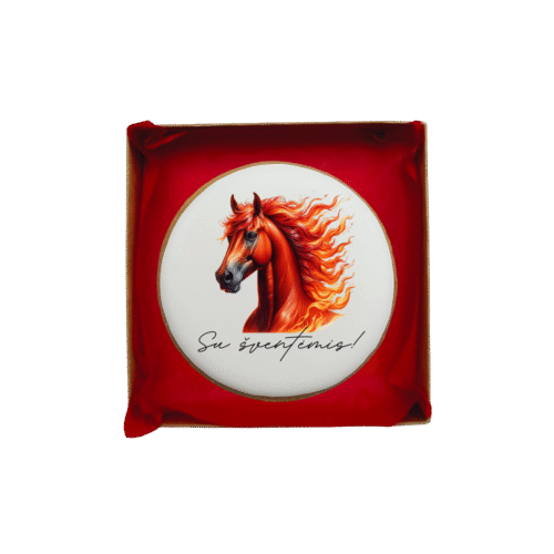 Dekoruotas meduolinis sausainis „Kalėdos” K65, 1vnt.