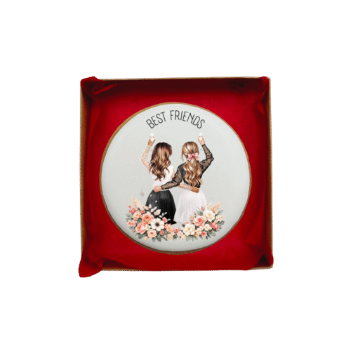 Dekoruotas meduolinis sausainis „Best friends” 1vnt.