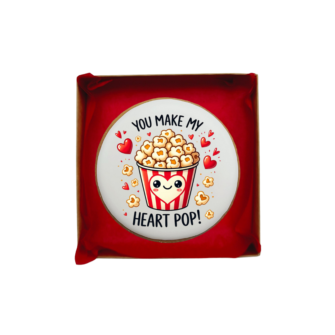 Dekoruotas meduolinis sausainis „Valentino diena” V30, 1vnt.