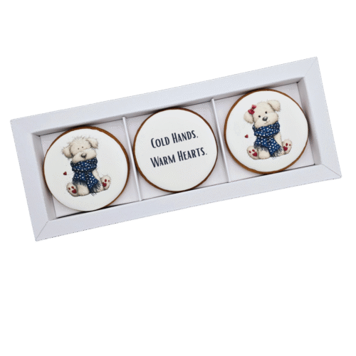 Dekoruoti meduoliniai sausainiai „Valentino diena” V38, 3vnt.