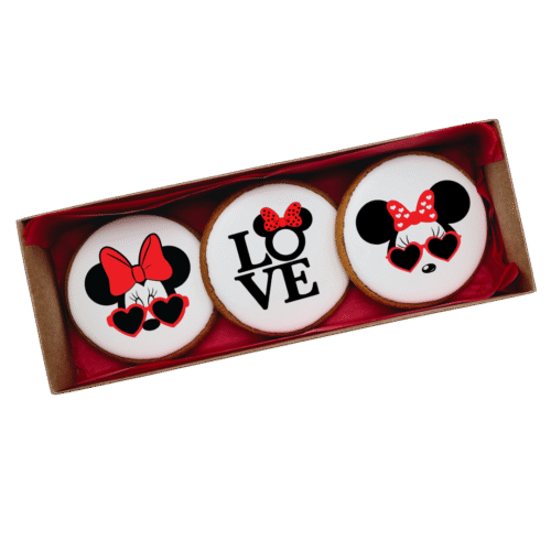 Dekoruotų meduolinių sausainių rinkinys „Valentino diena” V22, 3vnt.