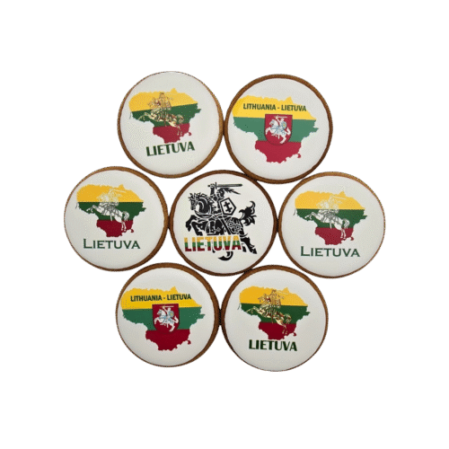 Dekoruotas meduolinis sausainis „Lietuva1”