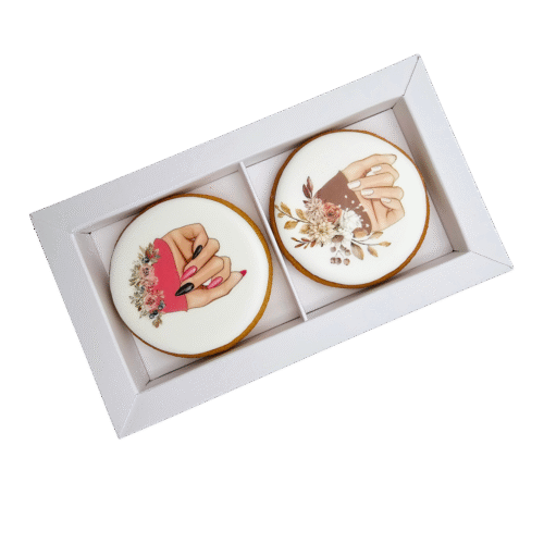 Dekoruoti meduoliniai sausainiai „Grožio specialistams 1”, 2vnt.