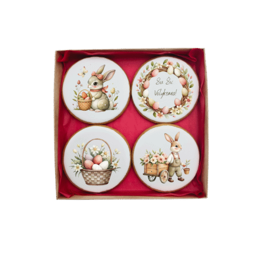 Dekoruoti meduoliniai sausainiai „Velykos5“ 4vnt.