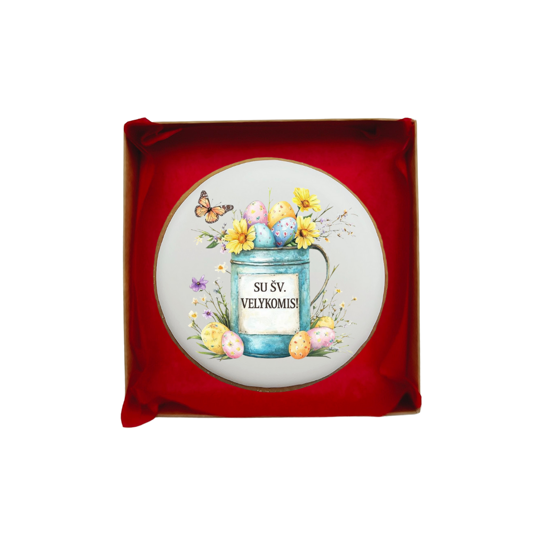 Dekoruotas meduolinis sausainis „Velykos8” , 1vnt.