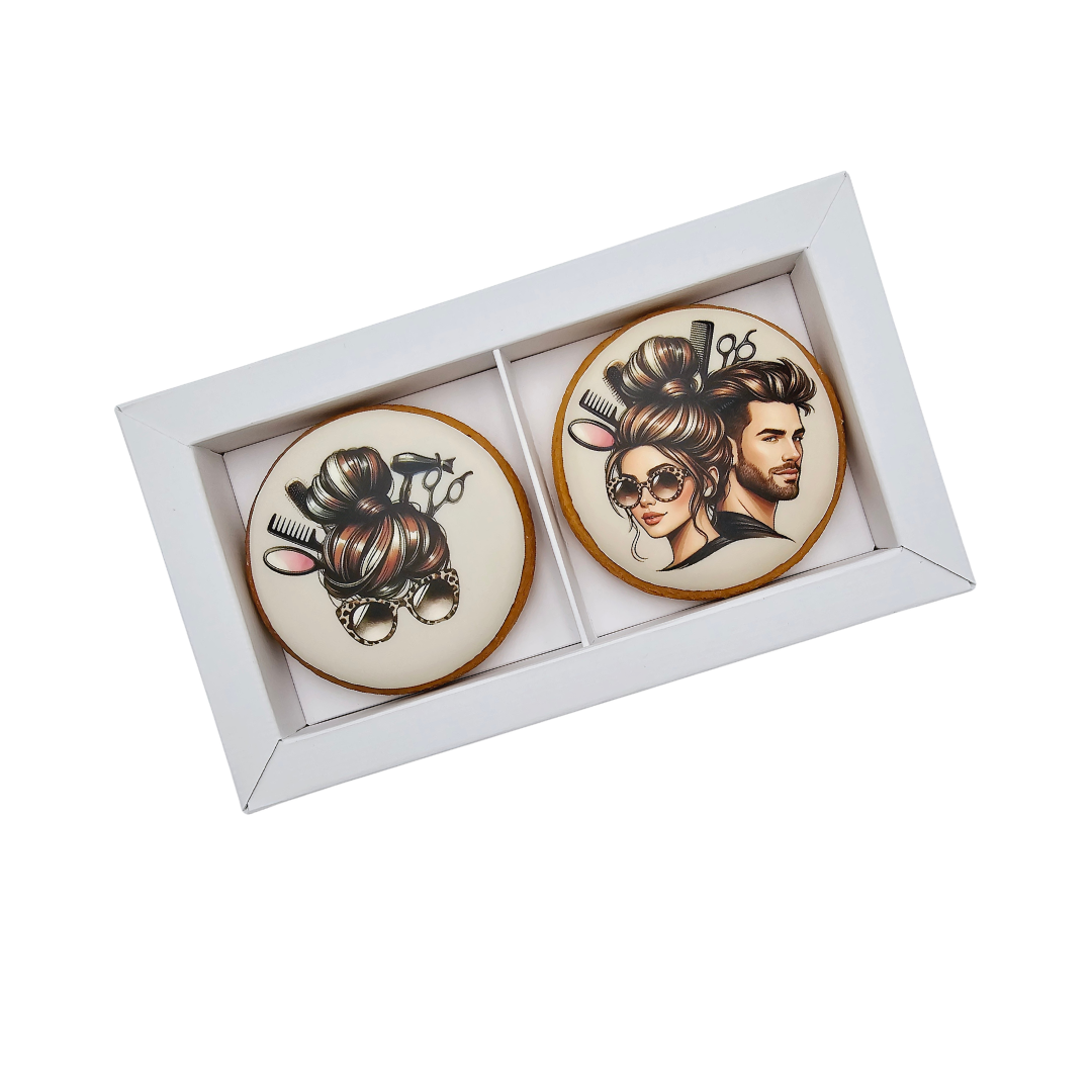 Dekoruoti meduoliniai sausainiai „Grožio specialistams”, 2vnt.