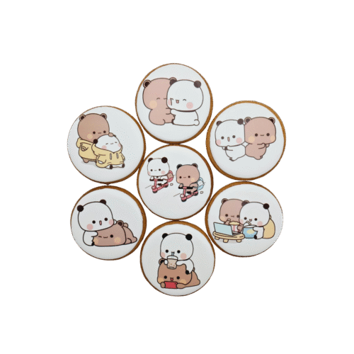 Dekoruoti meduoliniai sausainiai „Meškučiai”