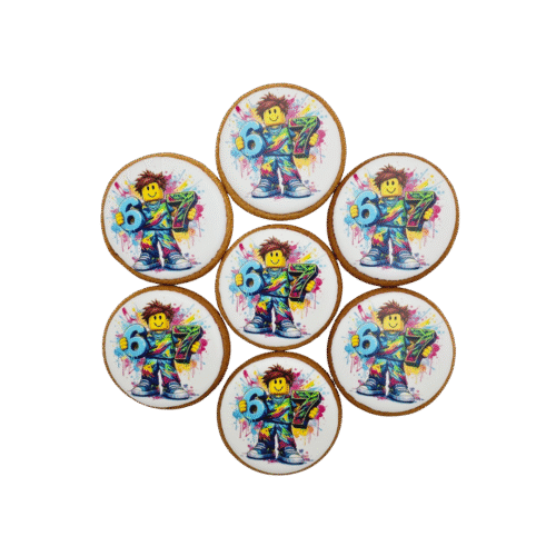 Dekoruoti meduoliniai sausainiai „Six – Seven 1”