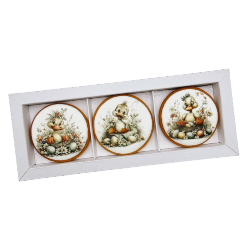 Dekoruoti meduoliniai sausainiai „Velykos33“ 3vnt.