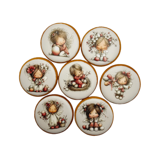 Dekoruoti meduoliniai sausainiai „Velykos39“ 1vnt.