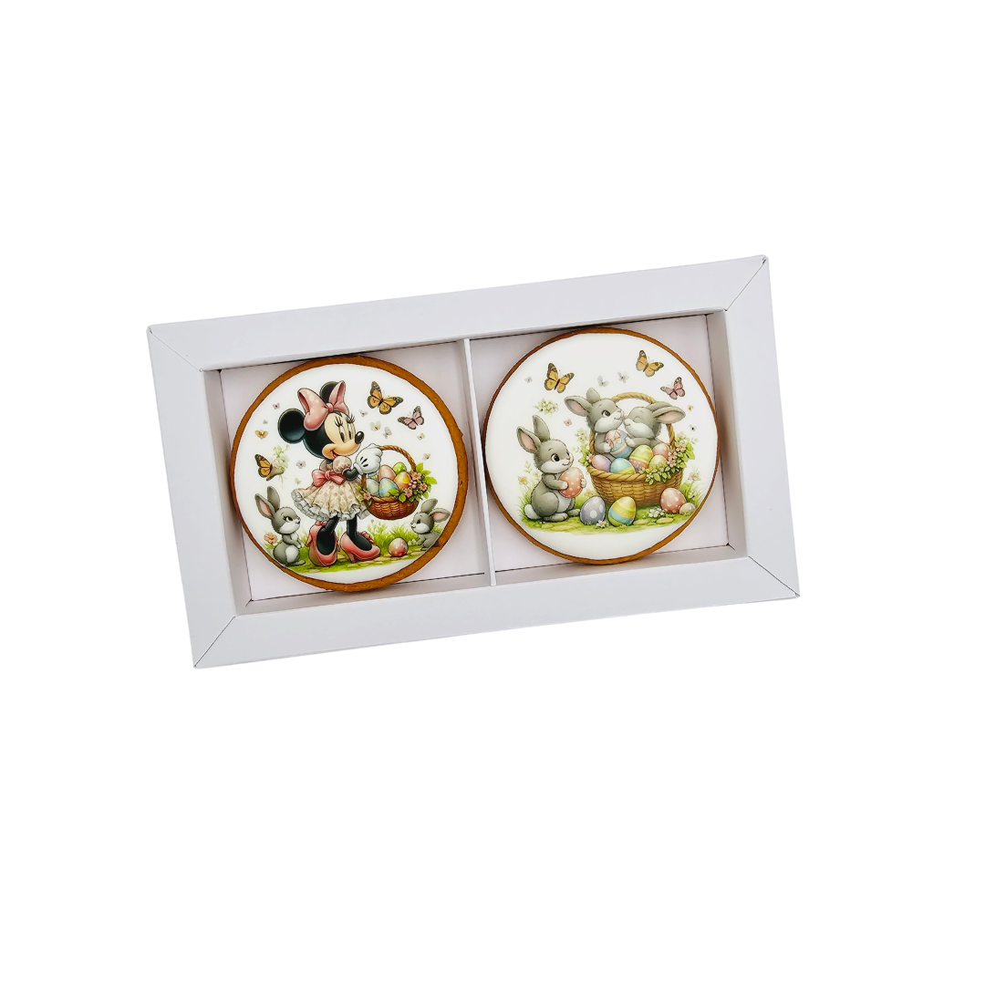 Dekoruoti meduoliniai sausainiai „Velykos42“ 2vnt.