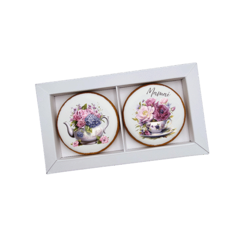 Dekoruoti meduoliniai sausainiai „Mamos diena8” 2vnt.