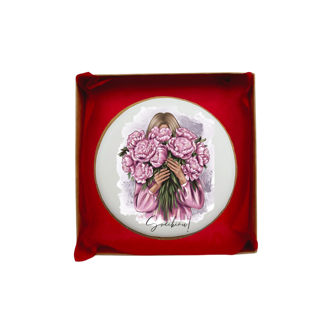 Dekoruotas meduolinis sausainis „Mamos diena13” 1vnt. - Image 2